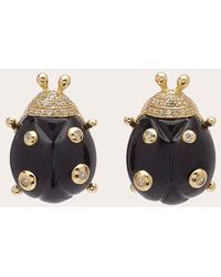 Casa Castro - Bug Onyx & Diamond Ladybug Stud Earrings - Lyst