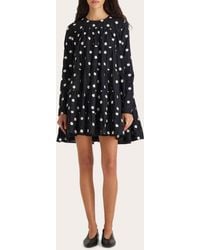 Merlette - Soliman Embroidered Cotton Voile Tiered Mini Dress - Lyst