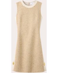 St. John - Tweed Contrast Sheath Dress - Lyst