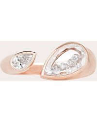 Moritz Glik - Diamond & 18K Rose Plural Shaker Ring 18K - Lyst