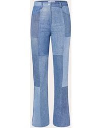 E.L.V. Denim - E. L.v. Denim Patchwork Flare Jeans - Lyst