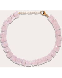 JIA JIA - Rose Quartz Faceted Beaded Bracelet - Lyst