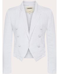 L'Agence - Wayne Double-breasted Crop Jacket - Lyst