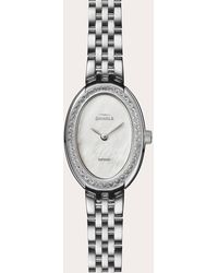 Shinola - Book Diamond & Mother Of Pearl Bracelet Watch - Lyst