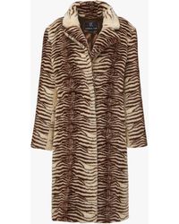 Unreal Fur Women's Savannah Faux Fur Coat - Multicolor