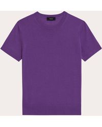 Theory - Short-sleeve Sweater T-shirt - Lyst