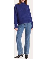 Merlette - Valais Patchwork-Knit Wool-Blend Sweater - Lyst