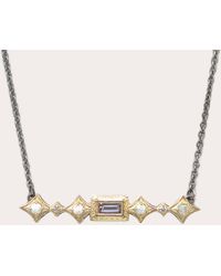 Armenta - Opal & Morganite Crivelli Bar Necklace - Lyst