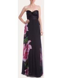 ONE33 SOCIAL - Pleated Chiffon Strapless Gown - Lyst