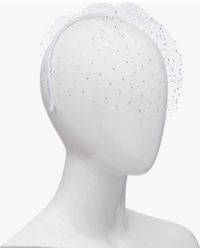 Eugenia Kim Halsey Satin Headband in White - Lyst
