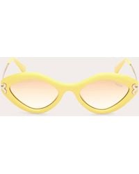 Emilio Pucci - Shiny & Brown Gradient Geometric Sunglasses - Lyst