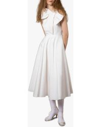 Roksanda - Brigitte bonded crÃªpe midi dress - Roksanda's precision tailoring is showcased by the 