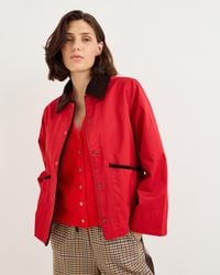Oliver Bonas - Corduroy Detail Barn Jacket, Size 10 - Lyst