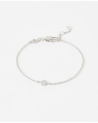 Oliver Bonas - Milo Paw Print Sterling Chain Bracelet - Lyst