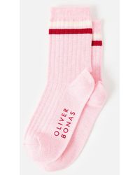 Oliver Bonas - Marl Stripe Sporty Ankle Socks - Lyst