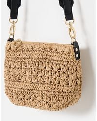 Oliver Bonas - Paddie Straw Weave Crossbody Bag - Lyst