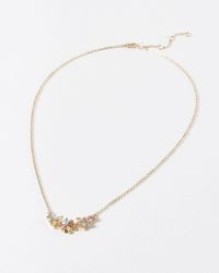 Oliver Bonas - Nara Bead Cluster Chain Necklace - Lyst