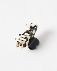 Oliver Bonas - Murphy & White Chequerboard Heart Hair Claw Clip - Lyst