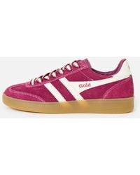 Gola - Viper 78 Cerise & White Trainers, Size 3 - Lyst