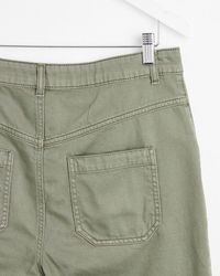 Oliver Bonas - Olive Plait Pocket Denim Cropped Jeans - Lyst