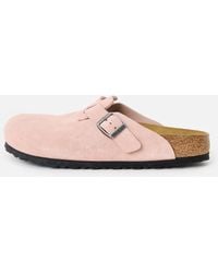 Birkenstock - Boston Suede Clogs, Size 3.5 - Lyst