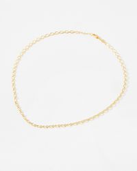 Oliver Bonas - Nivia Textured Links Chain Necklace - Lyst