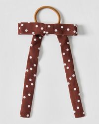 Oliver Bonas - Vivienne Polka Dot Bow Hair Band - Lyst