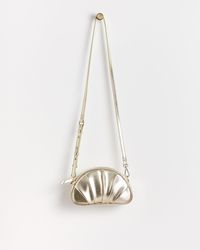 Oliver Bonas - Pleated Croissant Clutch Bag - Lyst