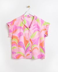 Oliver Bonas - Abstract Palm Top & Shorts Pyjama Set, Size 6 - Lyst