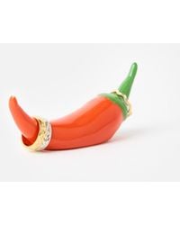 Oliver Bonas - Chilli Pepper Ceramic Ring Holder - Lyst