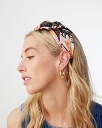 Oliver Bonas - Bird Print Statement Bow Headband - Lyst