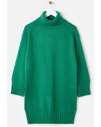 Oliver Bonas - Forest Roll Neck Knitted Jumper Dress, Size 6 - Lyst