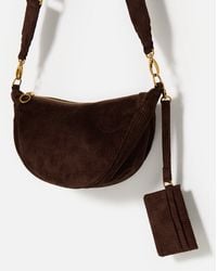 Oliver Bonas - Betty Chocolate Corduroy Belt Bag - Lyst