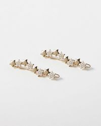 Oliver Bonas - Sitara Stars & Faux Pearls Barrette Hair Clips Pack Of Two - Lyst