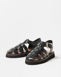 Oliver Bonas - Fisherman Strappy Leather Sandals - Lyst
