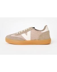 Victoria - Berlin Ciclista Taupe Corduroy & Suede Trainers, Size 3 - Lyst