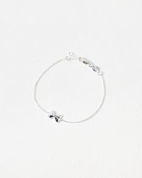 Oliver Bonas - Farfalle Pasta Bow Charm Chain Bracelet - Lyst