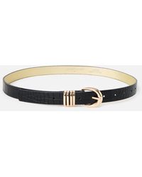 Oliver Bonas - Faux Croc Jeans Belt, Size S - Lyst