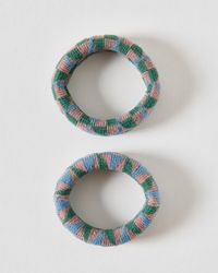 Oliver Bonas - Devyn & Pink Geometric Hair Bands Set Of Two - Lyst