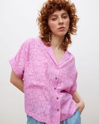 Oliver Bonas - Textured Boxy Shirt, Size 6 - Lyst