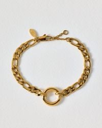 Oliver Bonas - Zora Tone Waterproof Chunky Ring Bracelet - Lyst