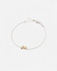 Oliver Bonas - Callie Star Charm Silver & Chain Bracelet - Lyst