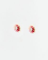 Oliver Bonas - Lily Ombre Flower Stud Earrings - Lyst