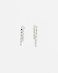Oliver Bonas - Demi Disc Double Drop Earrings - Lyst
