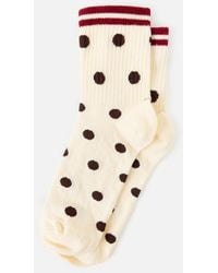 Oliver Bonas - & Red Polka Dot Sporty Ankle Socks - Lyst