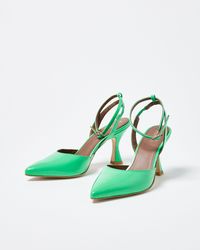 Alohas - Cinderella Neon Leather Heels, Size Uk 3 - Lyst