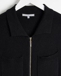 Oliver Bonas - Zip Up Knitted Wide Leg Jumpsuit, Size 6 - Lyst