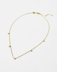 Oliver Bonas - Bianca Star Detail Chain Necklace - Lyst