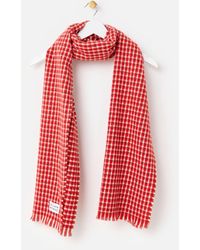 Oliver Bonas - & Cream Checked Textured Midweight Scarf - Lyst
