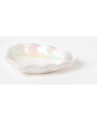 Oliver Bonas - Oyster Lustre Ceramic Ring Dish - Lyst